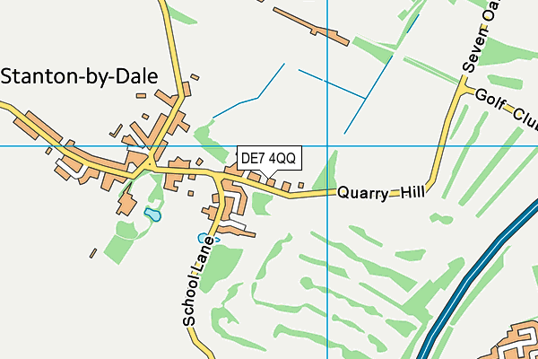 DE7 4QQ map - OS VectorMap District (Ordnance Survey)