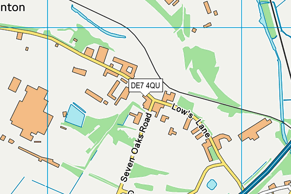 DE7 4QU map - OS VectorMap District (Ordnance Survey)