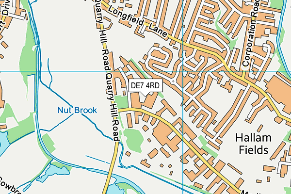 DE7 4RD map - OS VectorMap District (Ordnance Survey)