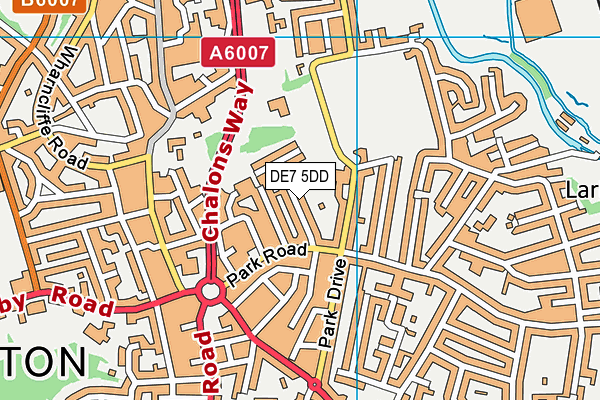 DE7 5DD map - OS VectorMap District (Ordnance Survey)