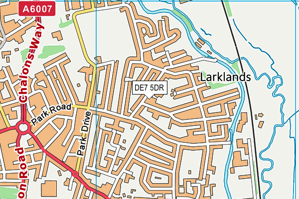 Larklands Infant School map (DE7 5DR) - OS VectorMap District (Ordnance Survey)