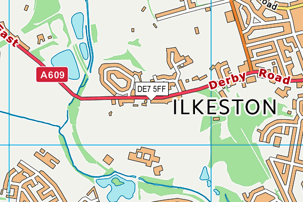 DE7 5FF map - OS VectorMap District (Ordnance Survey)