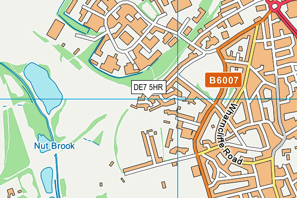 DE7 5HR map - OS VectorMap District (Ordnance Survey)
