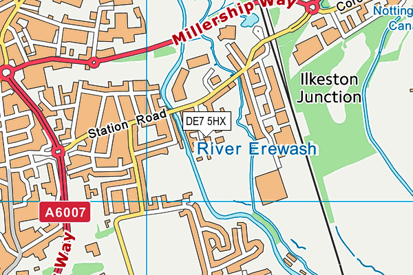 Map of GRACIE BARRA ILKESTON LIMITED at district scale