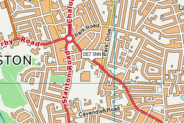 DE7 5NN map - OS VectorMap District (Ordnance Survey)