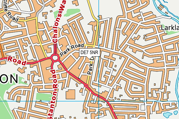 DE7 5NR map - OS VectorMap District (Ordnance Survey)