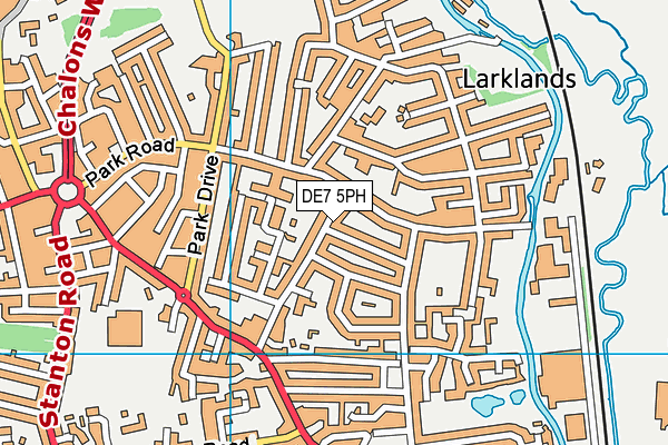 DE7 5PH map - OS VectorMap District (Ordnance Survey)
