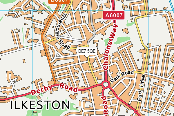 Snap Fitness (Ilkeston) map (DE7 5QE) - OS VectorMap District (Ordnance Survey)