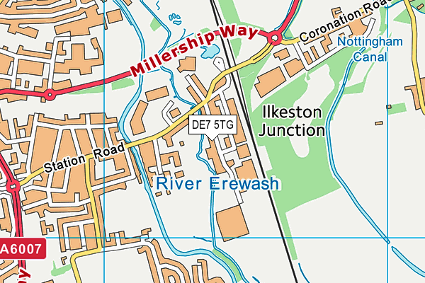 Map of ROWSWOOD LTD at district scale