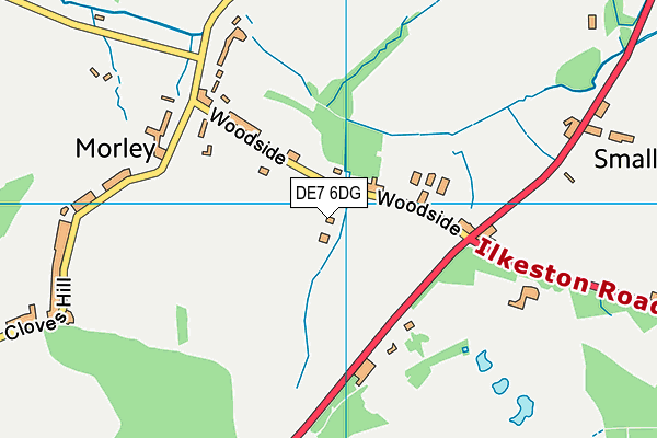 Morley Hayes map (DE7 6DG) - OS VectorMap District (Ordnance Survey)