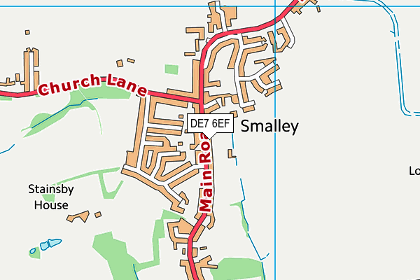 Richardson Endowed Primary School map (DE7 6EF) - OS VectorMap District (Ordnance Survey)