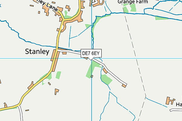 DE7 6EY map - OS VectorMap District (Ordnance Survey)