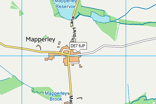 DE7 6JP map - OS VectorMap District (Ordnance Survey)