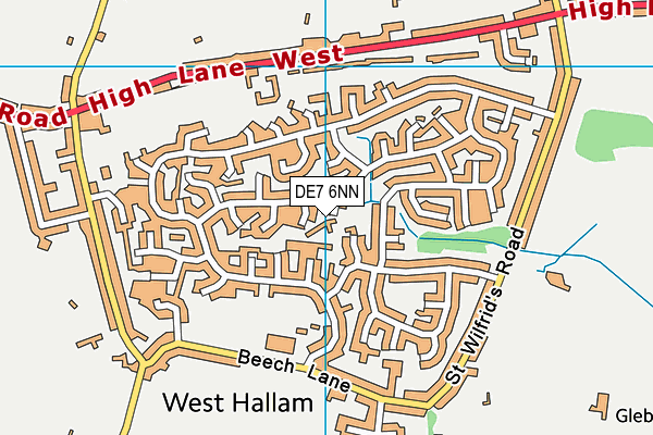 DE7 6NN map - OS VectorMap District (Ordnance Survey)