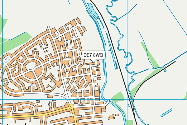 DE7 8WQ map - OS VectorMap District (Ordnance Survey)