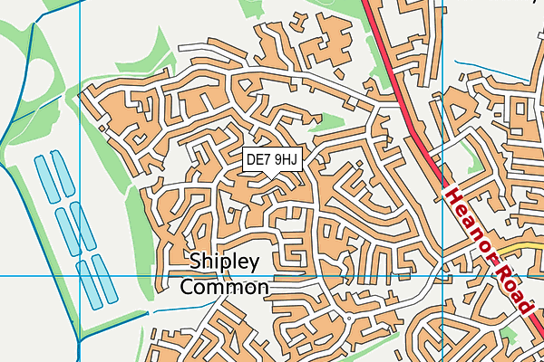 DE7 9HJ map - OS VectorMap District (Ordnance Survey)