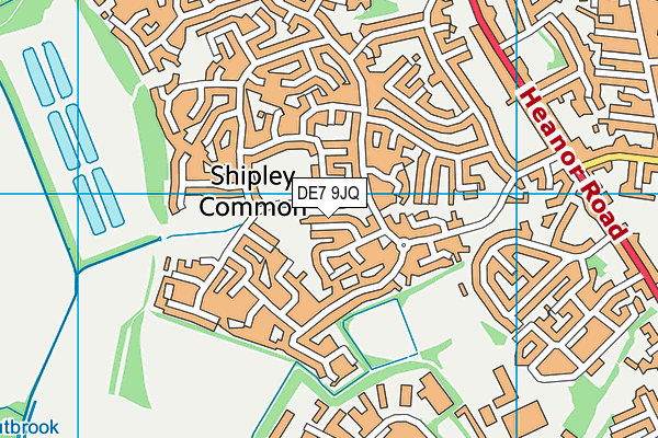 DE7 9JQ map - OS VectorMap District (Ordnance Survey)