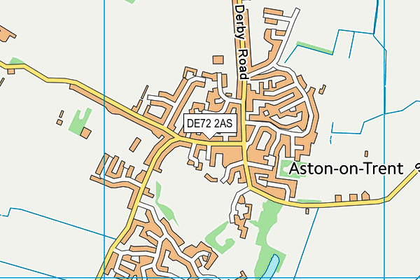 DE72 2AS map - OS VectorMap District (Ordnance Survey)