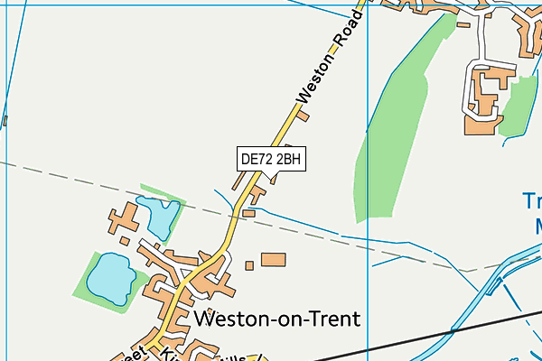 DE72 2BH map - OS VectorMap District (Ordnance Survey)