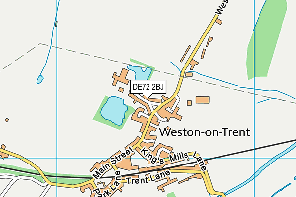 DE72 2BJ map - OS VectorMap District (Ordnance Survey)