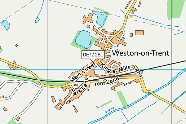 DE72 2BL map - OS VectorMap District (Ordnance Survey)