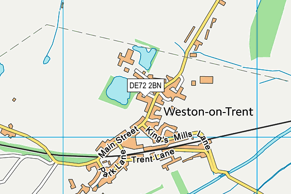 DE72 2BN map - OS VectorMap District (Ordnance Survey)