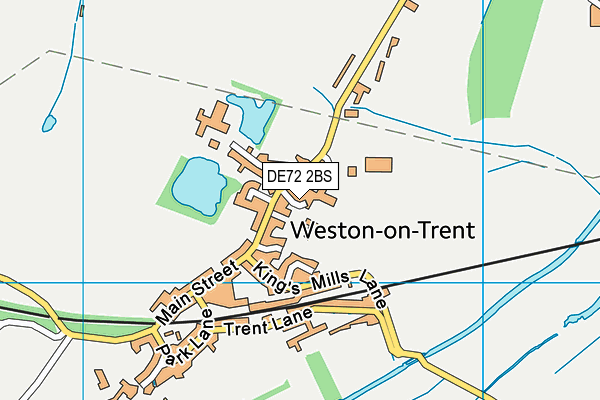 DE72 2BS map - OS VectorMap District (Ordnance Survey)