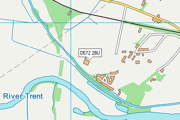 DE72 2BU map - OS VectorMap District (Ordnance Survey)