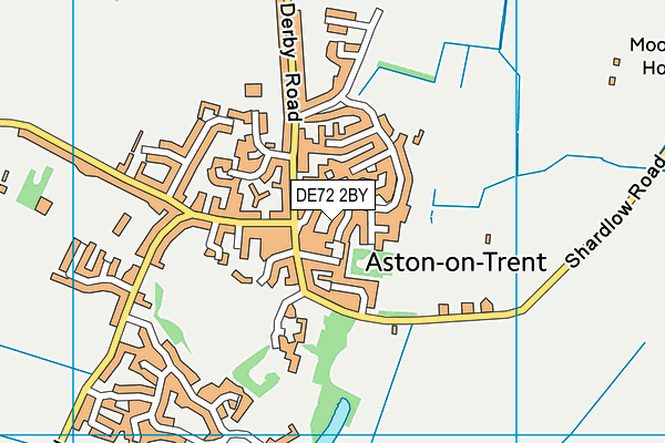 DE72 2BY map - OS VectorMap District (Ordnance Survey)