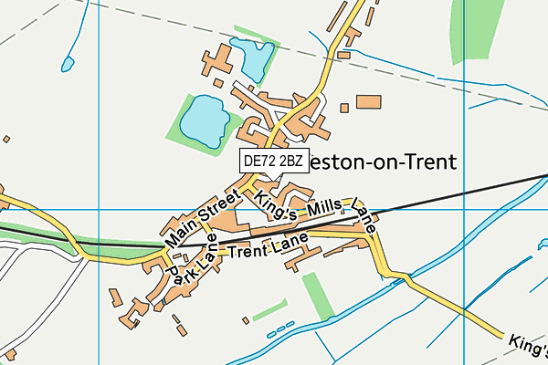 DE72 2BZ map - OS VectorMap District (Ordnance Survey)