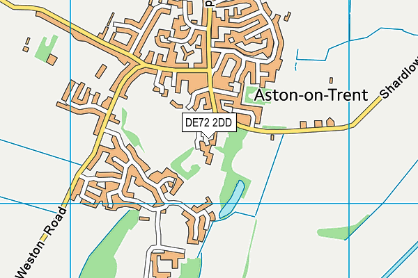 DE72 2DD map - OS VectorMap District (Ordnance Survey)