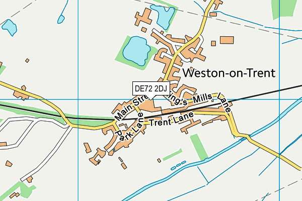 DE72 2DJ map - OS VectorMap District (Ordnance Survey)