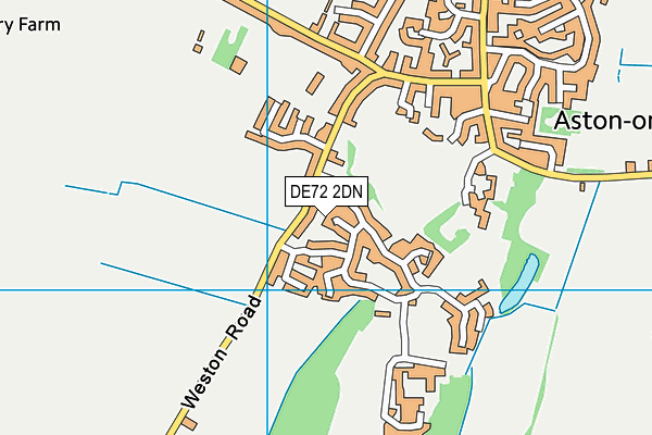 DE72 2DN map - OS VectorMap District (Ordnance Survey)