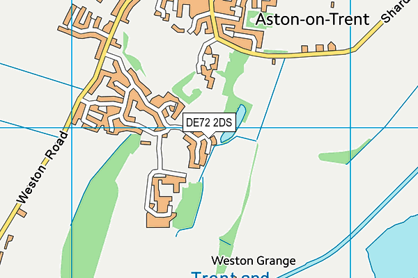 DE72 2DS map - OS VectorMap District (Ordnance Survey)