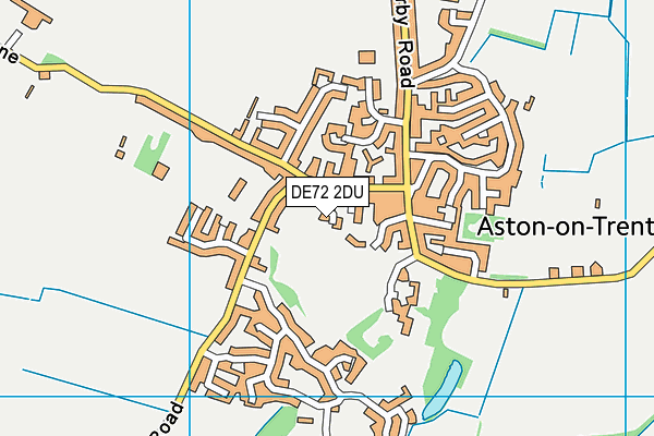 DE72 2DU map - OS VectorMap District (Ordnance Survey)