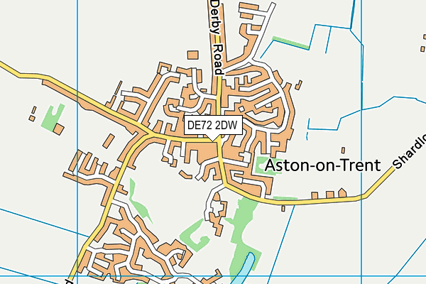 DE72 2DW map - OS VectorMap District (Ordnance Survey)