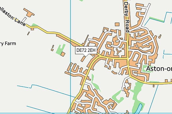 DE72 2EH map - OS VectorMap District (Ordnance Survey)