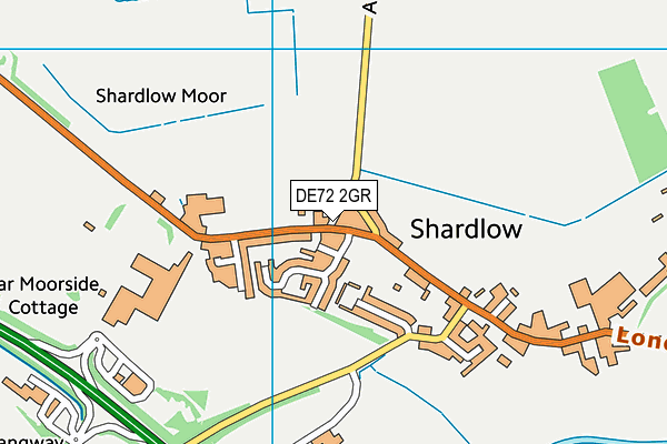 Shardlow Primary School map (DE72 2GR) - OS VectorMap District (Ordnance Survey)