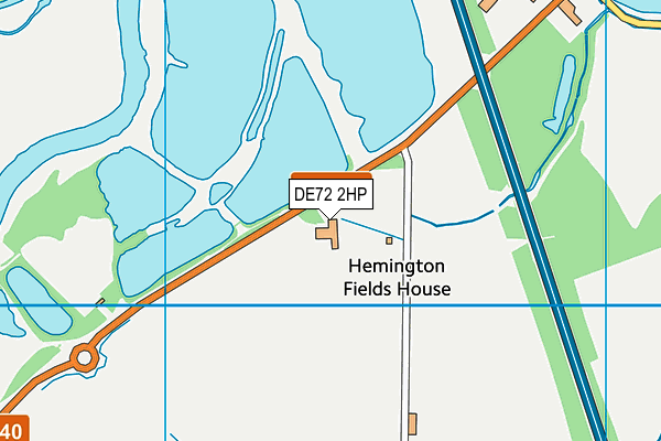 DE72 2HP map - OS VectorMap District (Ordnance Survey)
