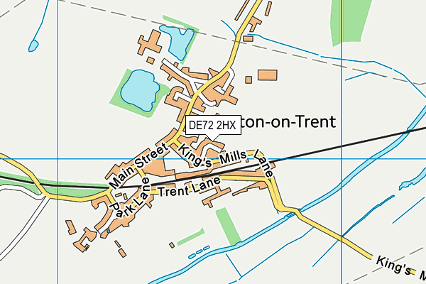 Weston-on-trent C Of E Primary School map (DE72 2HX) - OS VectorMap District (Ordnance Survey)