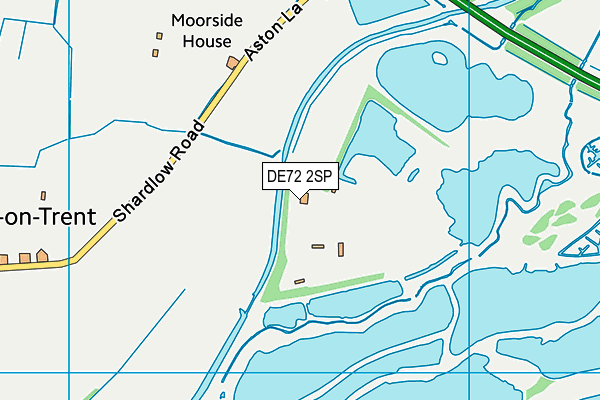 DE72 2SP map - OS VectorMap District (Ordnance Survey)