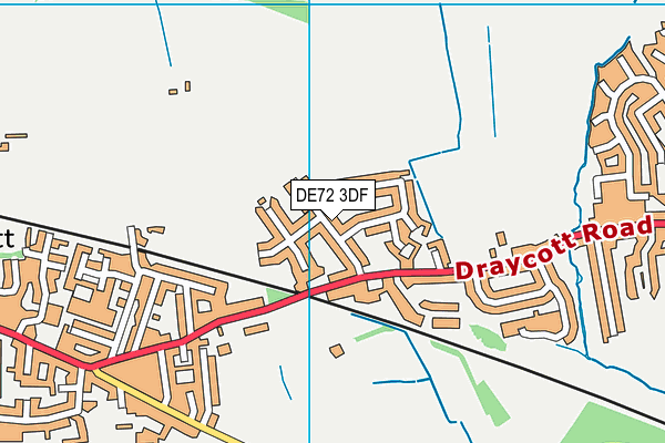 DE72 3DF map - OS VectorMap District (Ordnance Survey)