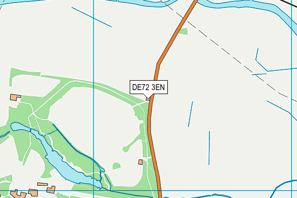 DE72 3EN map - OS VectorMap District (Ordnance Survey)