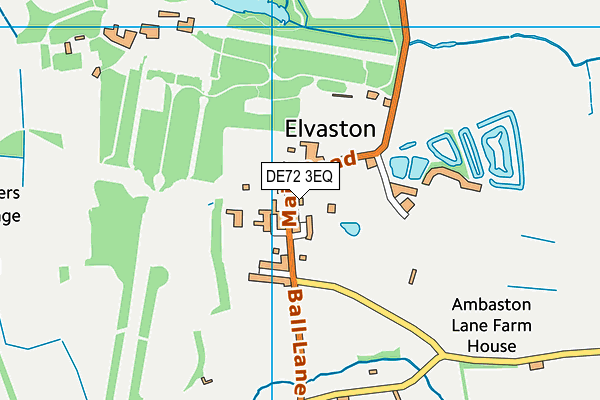 DE72 3EQ map - OS VectorMap District (Ordnance Survey)