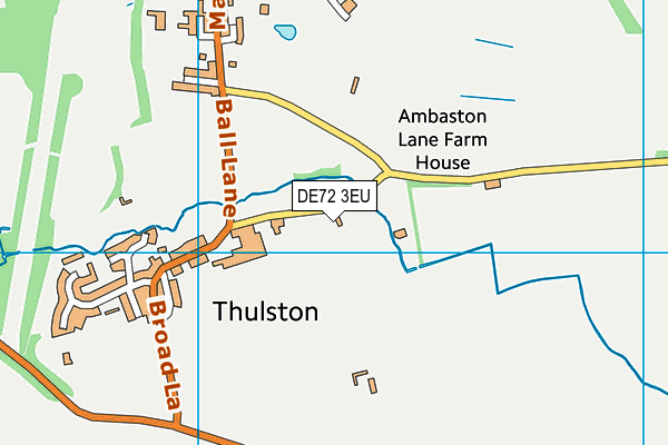 DE72 3EU map - OS VectorMap District (Ordnance Survey)