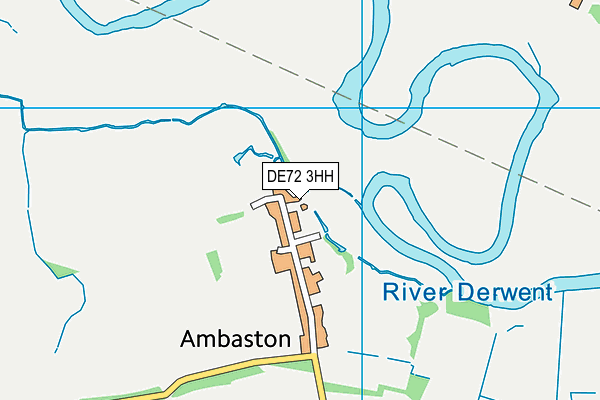 DE72 3HH map - OS VectorMap District (Ordnance Survey)