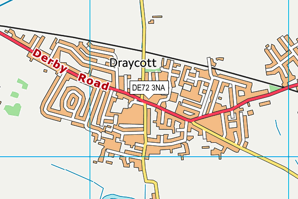 DE72 3NA map - OS VectorMap District (Ordnance Survey)