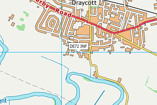 DE72 3NF map - OS VectorMap District (Ordnance Survey)