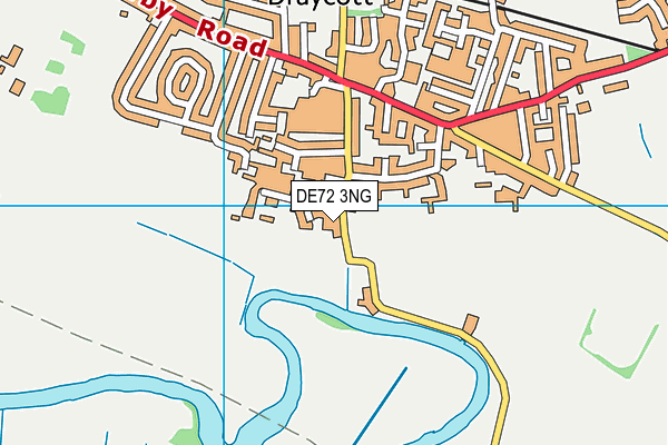 DE72 3NG map - OS VectorMap District (Ordnance Survey)