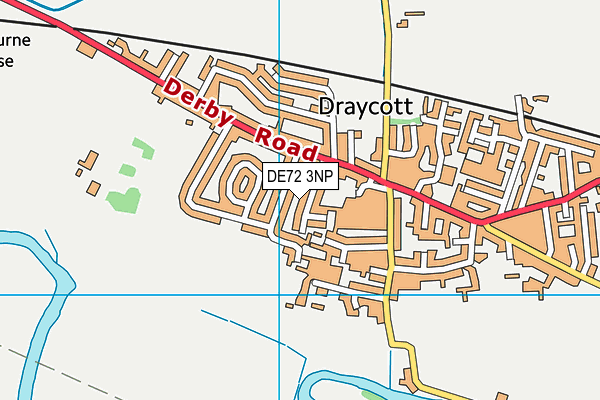 DE72 3NP map - OS VectorMap District (Ordnance Survey)